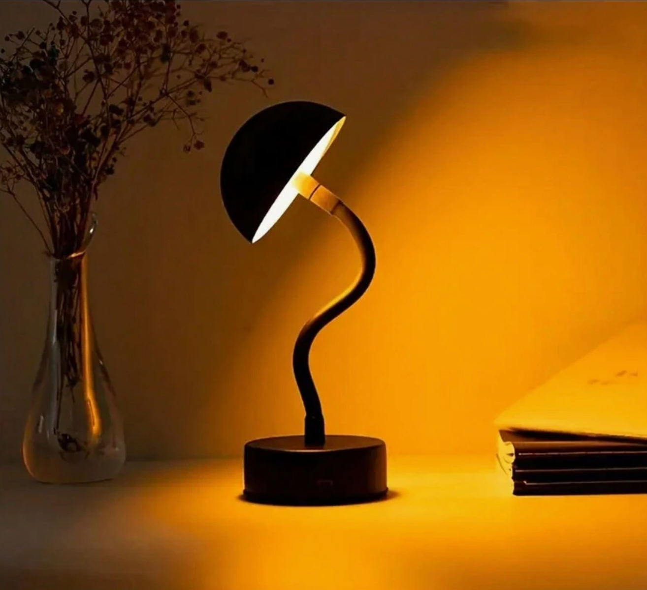 FlexLamp - Cordless Dimmable LED Rechargeable Table Lamp - Modern via Touch | Living Room | Reading Lamp | Bedside Lamp