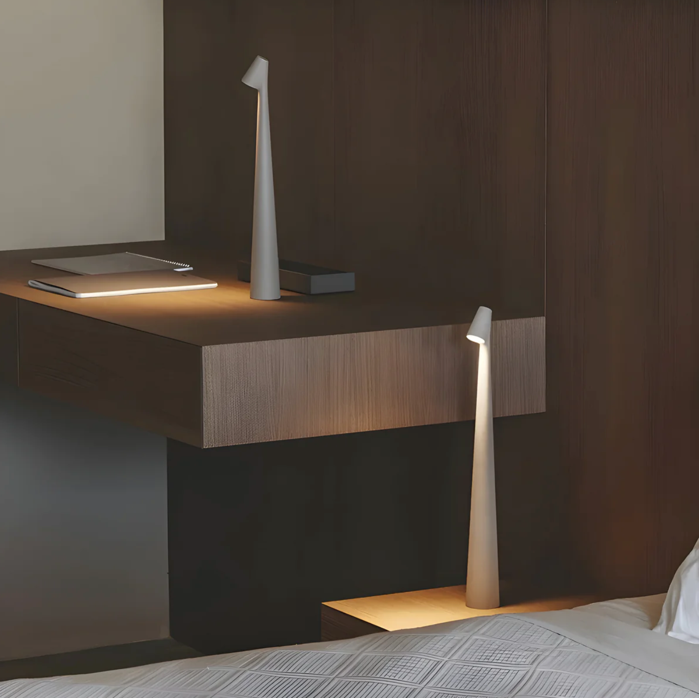 Nordic Minimalist Design Mood Lamp | Cordless | Rechargeable | Dimmable | Reading Lamp | Table Lamp