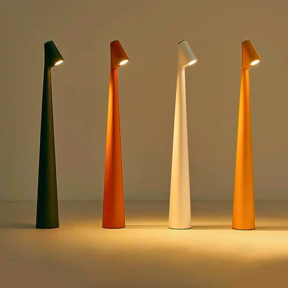 Nordic Minimalist Design Mood Lamp | Cordless | Rechargeable | Dimmable | Reading Lamp | Table Lamp