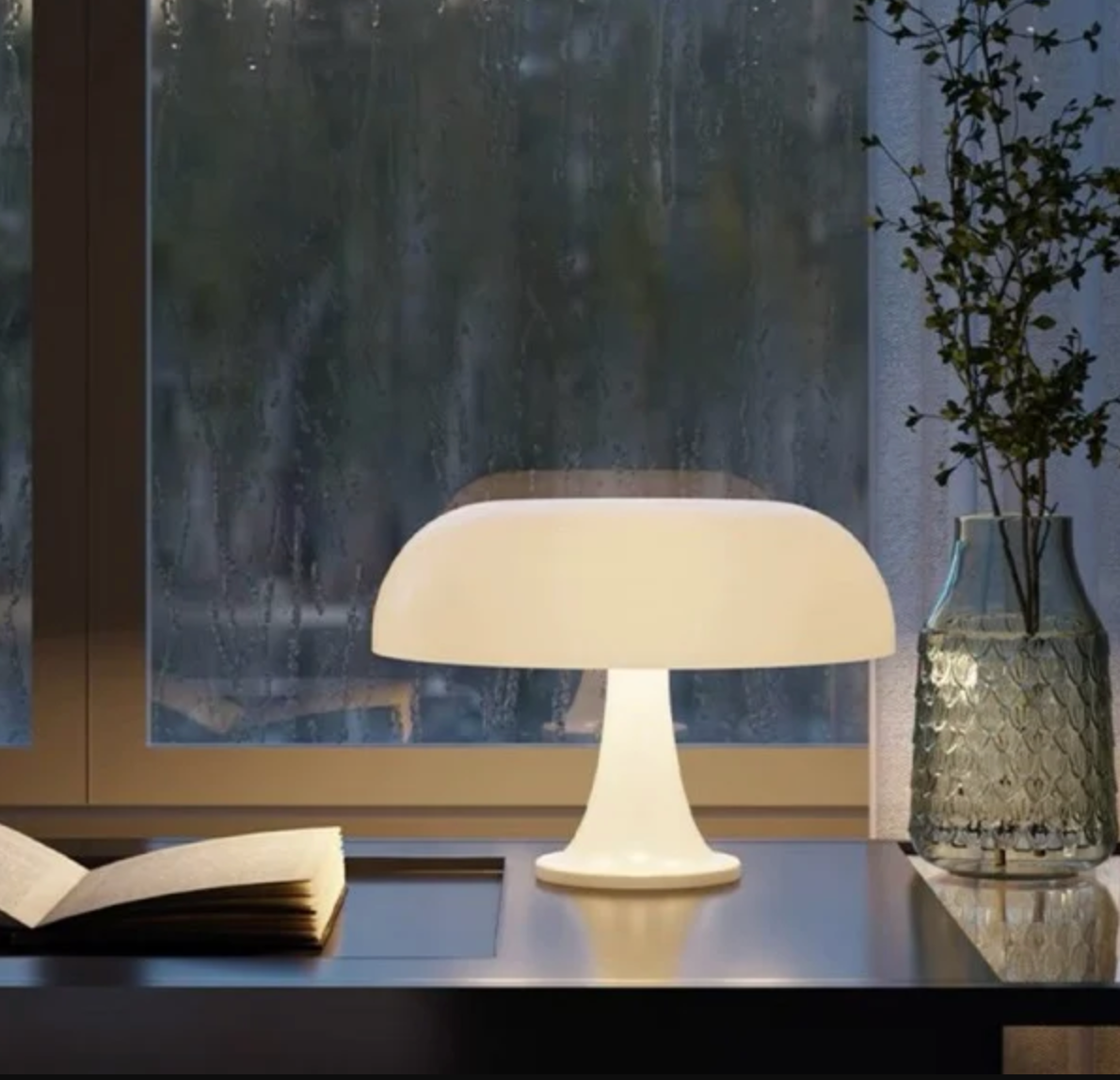 GlowLamp - Nordic Mushroom Table Lamp | LED Rechargeable | Cordless | Desk Lamp | Reading Lamp