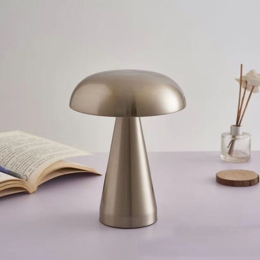 Mushroom LunaLamp - Rechargeable Cordless Table Lamp with 3-Color Touch Sensor