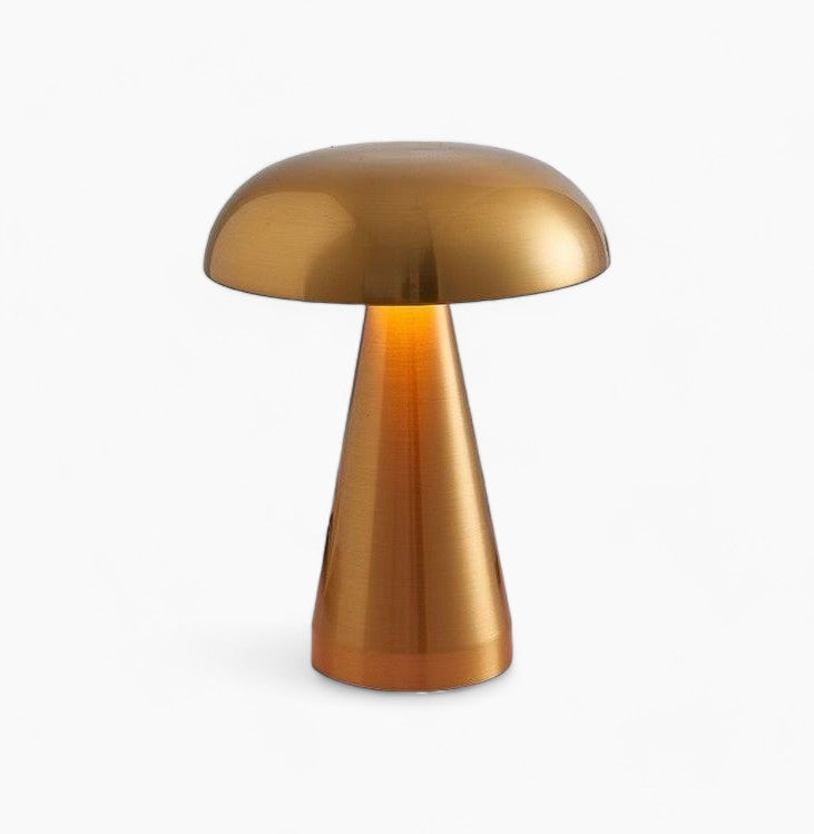 Mushroom LunaLamp - Rechargeable Cordless Table Lamp with 3-Color Touch Sensor