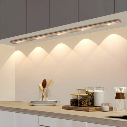 KitchenMotion - LED Under-Cabinet Light for Kitchen with Motion Sensor – Cordless, Rechargeable Battery & Dimmable