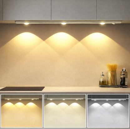 KitchenMotion - LED Under-Cabinet Light for Kitchen with Motion Sensor – Cordless, Rechargeable Battery & Dimmable
