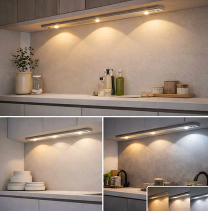 KitchenMotion - LED Under-Cabinet Light for Kitchen with Motion Sensor – Cordless, Rechargeable Battery & Dimmable